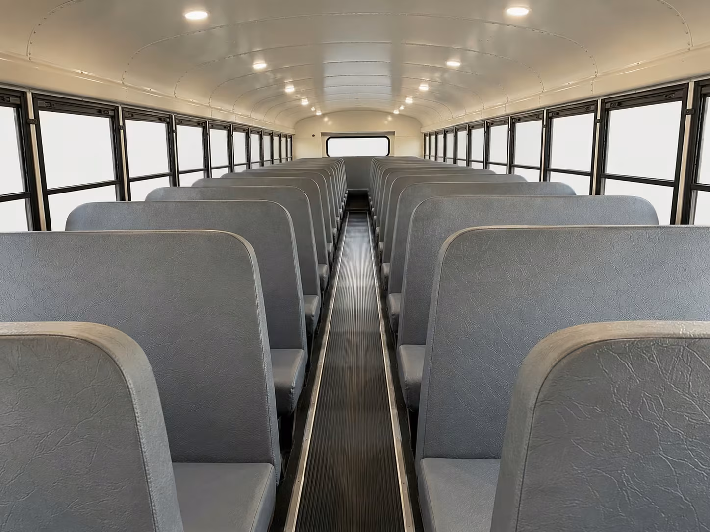 school bus inside