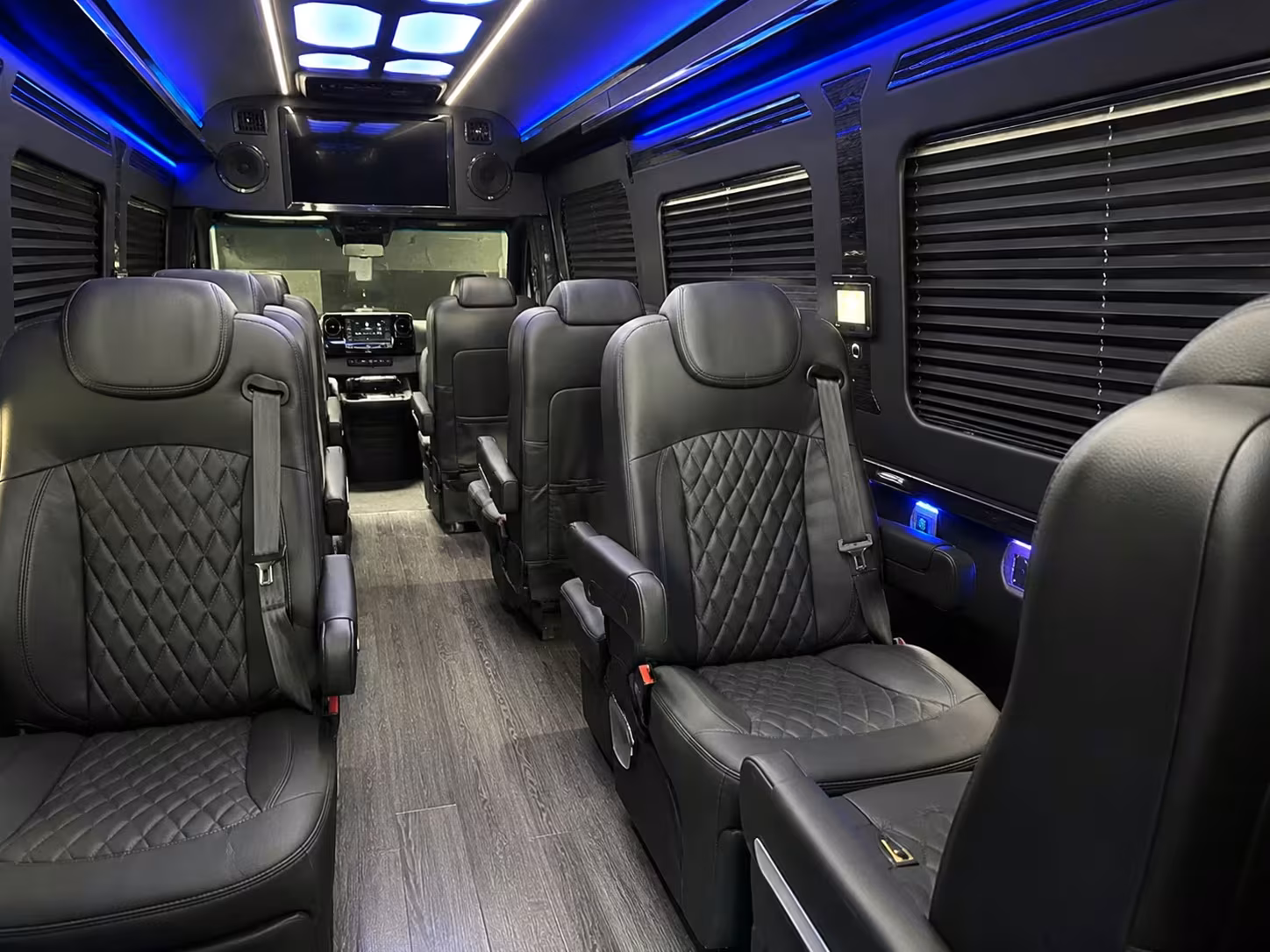 sprinter van with driver inside