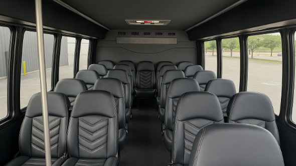 hemet 25 passenger minibus inside