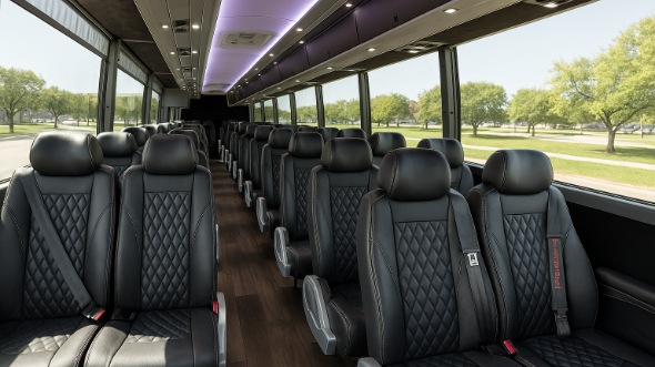 hemet 28 passenger minibus inside