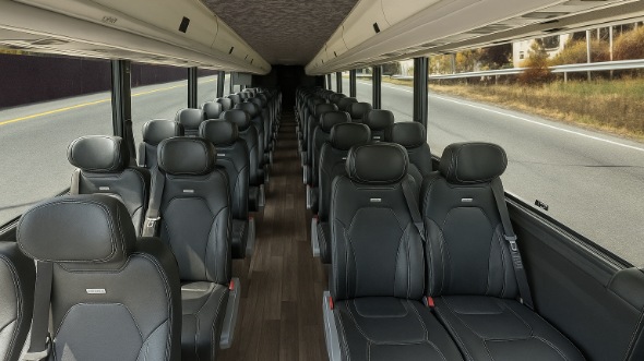 hemet 30 passenger minibus inside