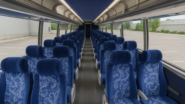 hemet 50 passenger charter bus inside