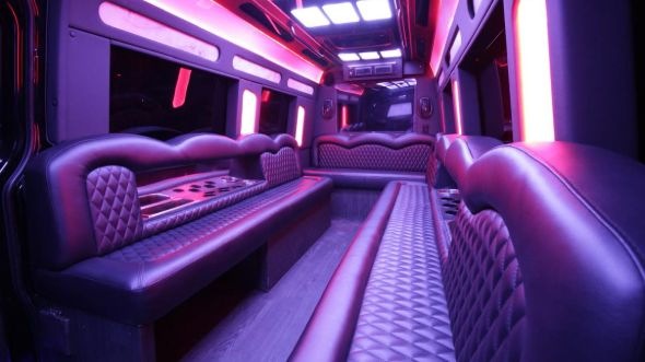 hemet sprinter limo rental interior